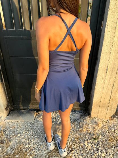 Midnight muse tennis romper